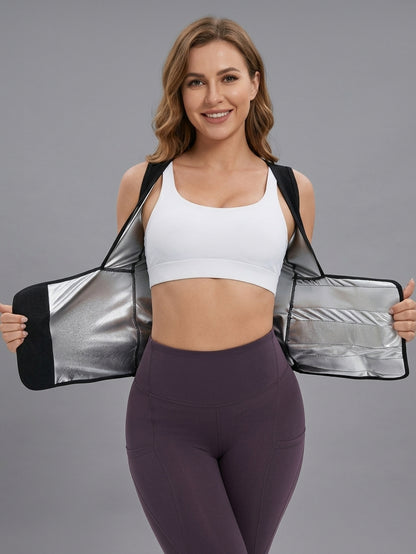Zip-Up Sauna Sweat Compression Waist Trainer Vest