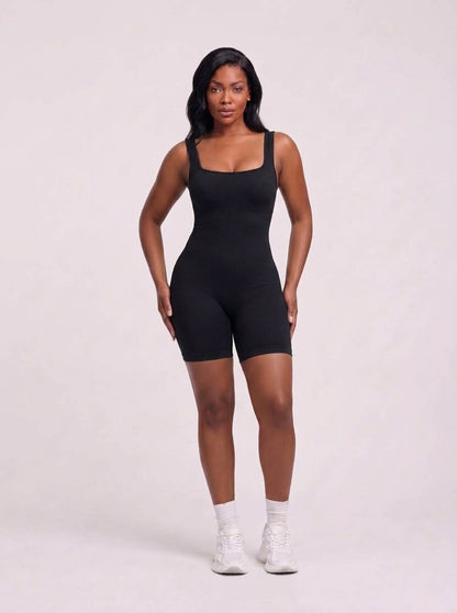 Square Neck Tank Romper