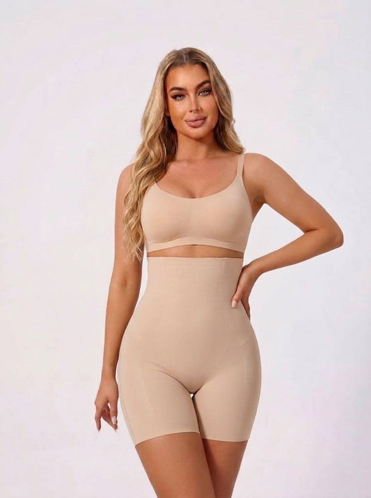 Women’s High-Waisted Shapewear Shorts – Seamless Tummy Control & Butt-Lifting Body Shaper